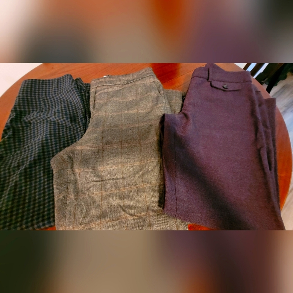 3 pairs women's dress pants sz 14